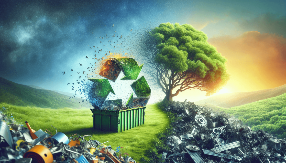 Recycling von Metallschrott für nachhaltige Umwelt.