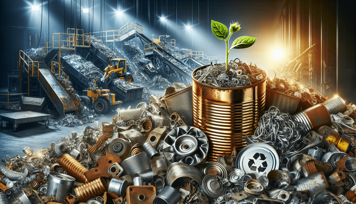 Recycling scrap metal for sustainable future.