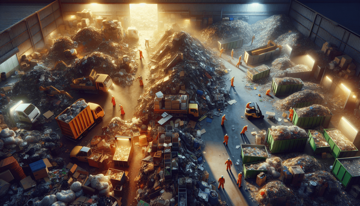 Recycling options: scrapyard vs. collection service.