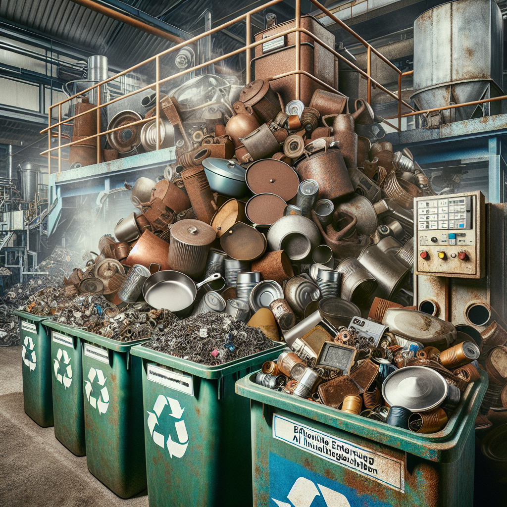 Recycling household scrap and everyday metals.